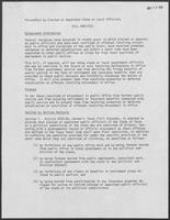 Misconduct by Elected or Appointed State of Local Officials, undated