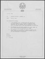 Group of documents regarding parole and the Texas Department of Corrections, April 24-27, 1981