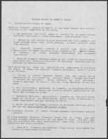 Report titled "Talking Points on Women's Issues"