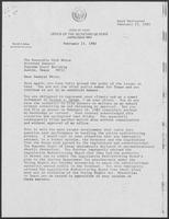 Correspondence between David Dean and Mark White, February 23, 1982