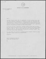 Draft letters to state agencies requesting distribution of the letters calling for employee reduction, November 14, 1980