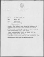Memo from David Dean to William P. Clements March 21, 1979