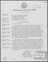 Letter from Mark White to William Bradford Reynolds, June 14, 1982