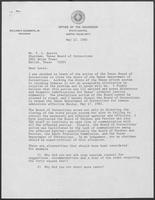 Letter from Governor William P. Clements, Jr., to T. L. Austin, May 12, 1982