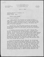 Letter from William Bennett Turner to Governor William P. Clements, Jr., April 7, 1980