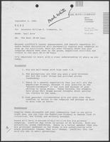 Memo from Karl Rove to William P. Clements regarding the next 30-60 days, September 4, 1985 