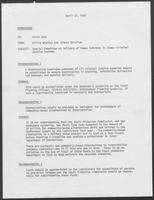 Memo from Willis Whatley and Johnny McCollum to David Dean, April 23, 1980