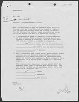 Memorandum from Karl Rove to Governor William P. Clements, Jr. regarding acknowledgment letter, June 26, 1981