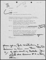 Memorandum from Karl Rove to Governor William P. Clements, Jr. regarding three memoranda from Commissioner Mellado, June 24, 1981