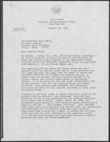 Letter from David Dean to Mark White, January 26, 1982