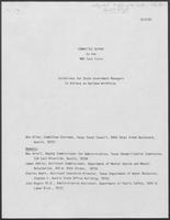 Committee Report to the MBO Task Force: Guidelines for State Government Managers to Achieve an Optimum Work Force, October 3, 1980