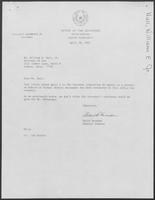 Correspondence between David Herndon and William E. Hall regarding Firman Hernandez with related memo, April 26, 1982