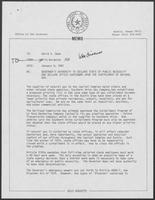 Memo from Milo Burdette to David A. Dean, regarding Governor's Authority to Declare State of Public Necessity and Declare Office Shutdowns Upon the Curtailment of Natural Gas, January 9, 1981