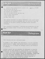 Telegram from Ronald Reagan to William P. Clements regarding United States and Mexico Border Governors' Conference, October 2, 1981