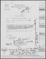 Memo from Don Rives to William P. Clements regarding water, March 6, 1981