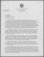 Letter from William P. Clements to President Reagan regarding the conference with President Lopez Portillo, undated