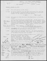 Schedules for William P. Clements, Jr., and Rita Crocker-Clements, January 23-24, 1979