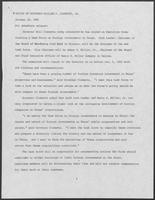 Press Release from the Office of Governor William P. Clements, Jr. regarding creation of Task Force on Foreign Investments in Texas, October 16, 1981