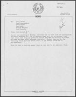 Memo from Jim Kaster to Doug Brown, Paul Wrotenbery, David Dean, Jon Ford, George Bayoud, Jim Francis, undated