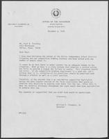 Correspondence between William P. Clements and Paul N. Fielding, December 6, 1979