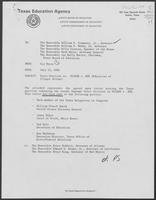 Draft of letter from William P. Clements, Jr., regarding Plyler vs. Doe (Education of Illegal Aliens), July 14, 1982