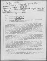 Memo from David A. Dean to William P. Clements regarding Background and Current Status of Proposals to Create a Statewide System of Juvenile Probation Services Subsidy, March 4, 1980