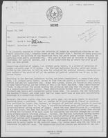 Memo from David A. Dean to William P. Clements regarding Selection of Judges, August 19, 1980