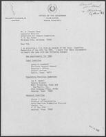 Letter from William P. Clements to Mr. W. Timothy Dowd, March 15, 1982