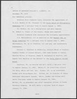 Press release from the Office of Governor William P. Clements, regarding recent appointments, November 20, 1979