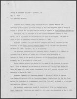Press release from the Office of Governor William P. Clements, Jr. regarding appointments, May 17, 1979