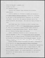 Press release from the Office of Governor William P. Clements, Jr., regarding appointments, October 15, 1979