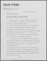 Press release from Mark White for Governor regarding Clements' record on teachers pay and education, August 5, 1982