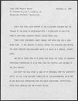 Texas 2000 Project Report by William P. Clements, Republican Governors' Association, November 17, 1980