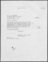 Letter from Senator Bill Moore to Mr. S.A. Edmiston, April 26, 1979