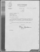 Letter from Governor Bill Clinton to William P. Clements, June 18, 1979