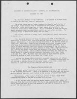 Testimony of Governor William P. Clements on Immigration, November 30, 1981