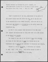 Remarks prepared for William P. Clements, Jr., April 25, 1981