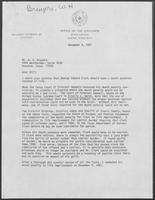 Group of documents regarding Governor William P. Clements, Jr.'s commutation of a Texas prisoner's death sentence, October 1981-December 1981