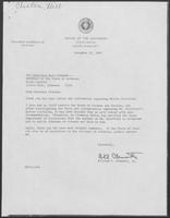 Group of documents regarding a parole violation, comprised of correspondence between Arkansas Governor Bill Clinton and Texas Governor William P. Clements, Jr., October 1980-November 1980