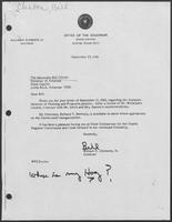 Group of annotated documents regarding filling a staff position in the Ozarks Regional Commission, September 1980