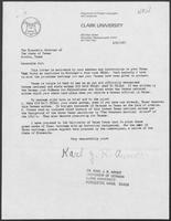 Letter from Dr. Karl J. R. Arndt to William P. Clements concerning the Texas National Anthem, February 9, 1987