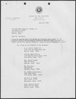 Letter from Bill Clements to George W. Strake, July 20, 1979