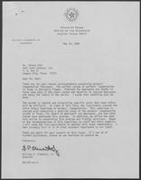 Correspondence between Teresa Abel and William P. Clements, May 11 to 16, 1988
