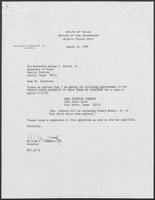 Appointment letter from William P. Clements, Jr., to Secretary of State George Bayoud, August 24, 1989