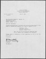 Letter from William P. Clements to George Bayoud, July 17, 1990