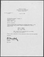 Appointment letter from William P. Clements Jr. to George Bayoud, July 20, 1989