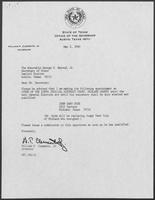 Appointment letter from William P. Clements Jr. to George Bayoud, May 2, 1990