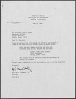 Letter from William P. Clements to Jack Rains, June 12, 1989
