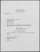 Appointment letter from William P. Clements to Secretary of State, George Bayoud, February 14, 1990
