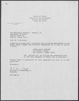 Appointment letter from William P. Clements to Secretary of State, George S. Bayoud June 15, 1990